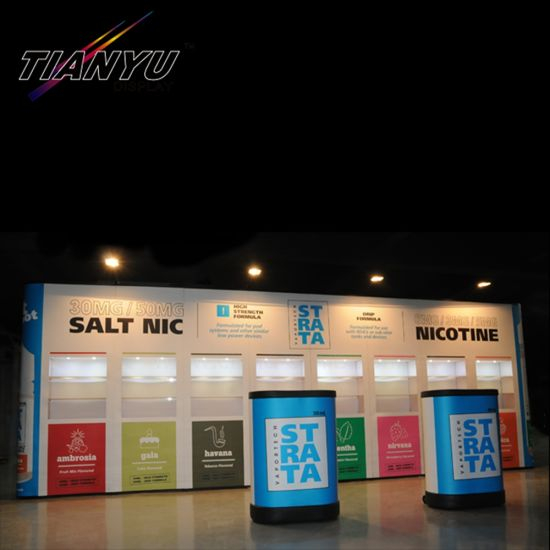 High Quality Trade Show Fabric Exhibits Display Stand Wall Backlit Pop up