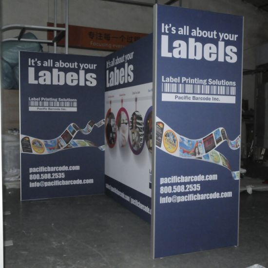 Custom Trade Show Display Stage Backdrop Fabric Portable Tradeshow Booth stand
