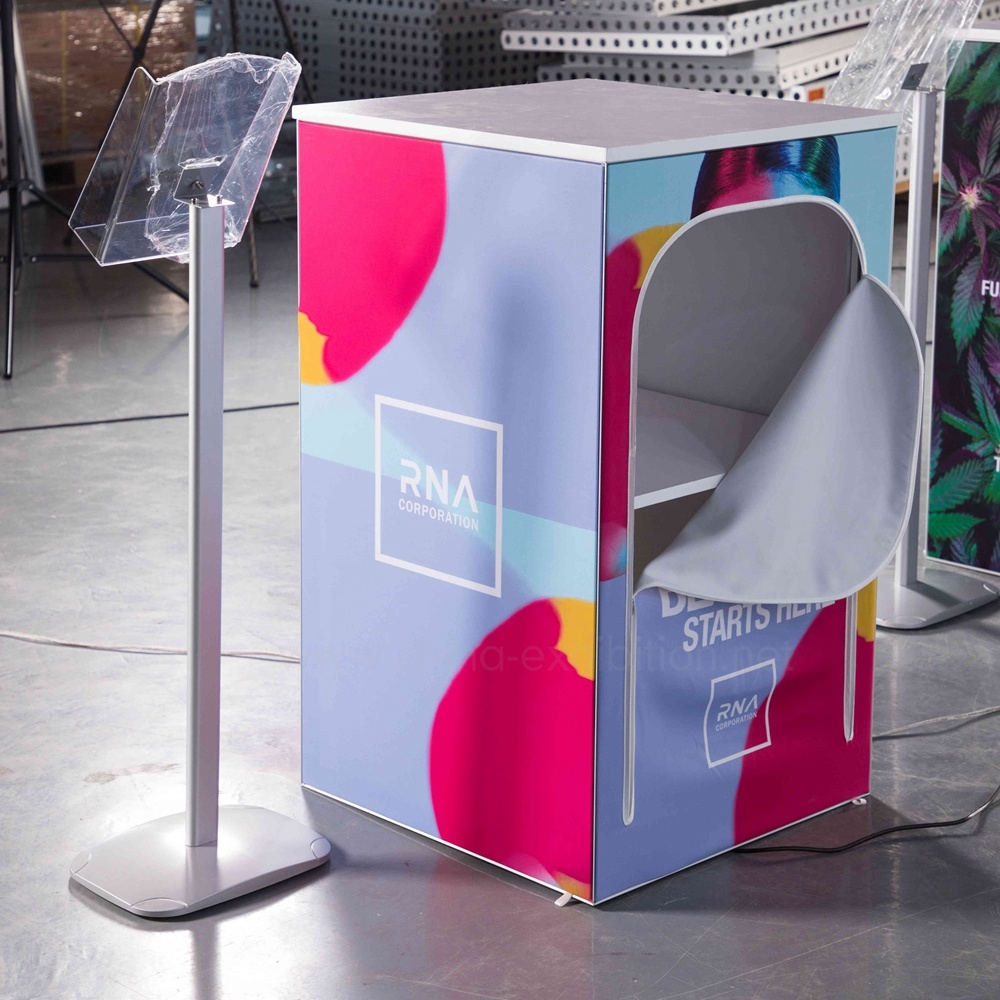 Cost Effective Graphic Mural Pop up Booths for Advertising Display