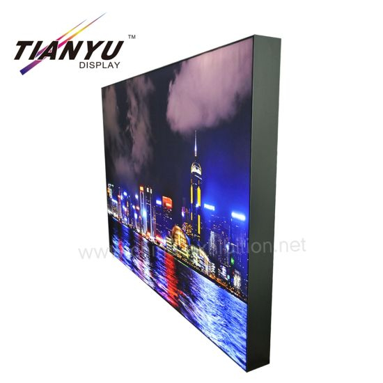 Customized 100mm Aluminum Profile Backlit LED Seg Frameless Fabric Light Box