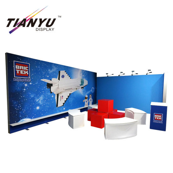 Aluminum Portable Trade Show Display Modular Exhibition Booth 2X2