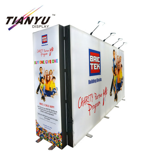 Aluminum Portable Trade Show Display Modular Exhibition Booth 2X2