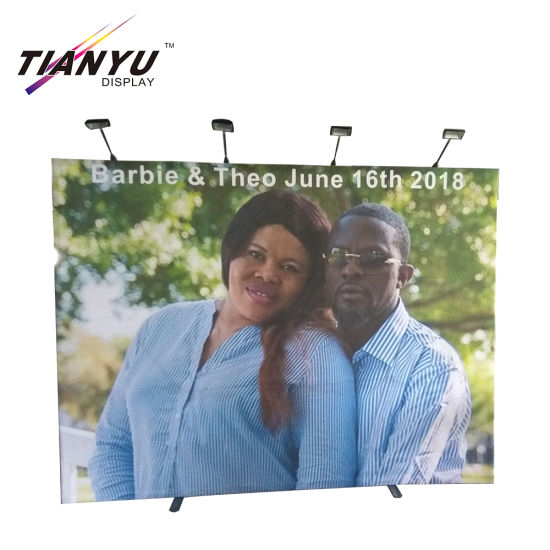 Custom Display Tradeshow Party or Wedding Use 150cm X150cm 2 Sides Horizontal Pop up Banners