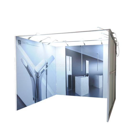 Custom Printing Advertising Display 3X3 Aluminum Exhibition Booth Design