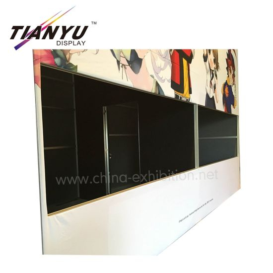 Portable Slatwall Exhibition Booth Design, Custom Trade Show Booth for Exhibition System