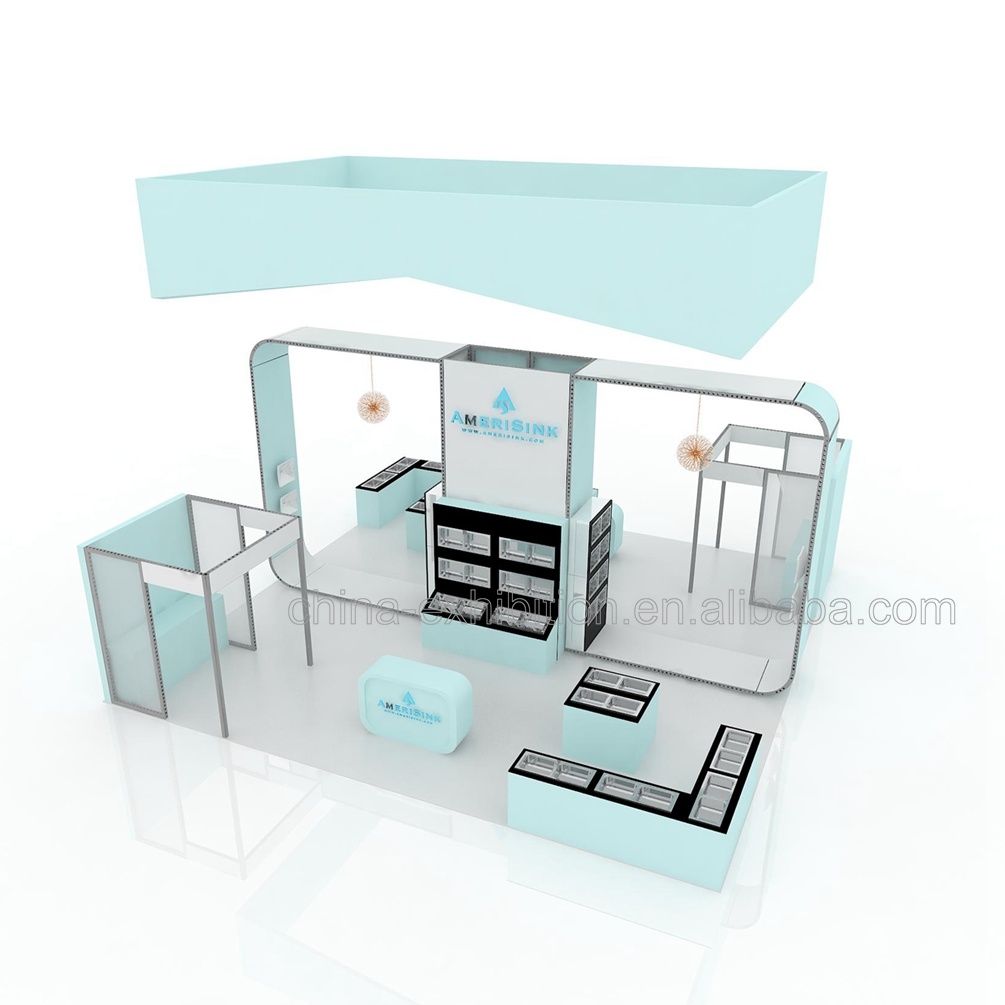 Uncomplicated Assemble 6X6 M Trade Show Display Portable Modular Simple Exhibition Booth Offer 3D Design