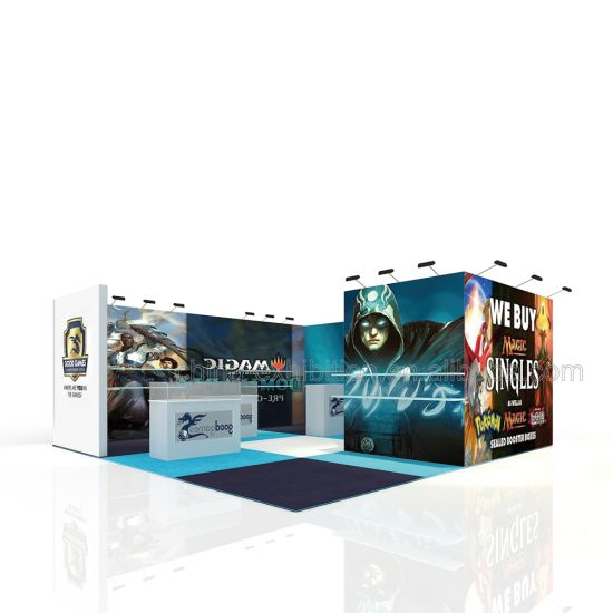 Exhibition Booth Stands Design Trade Show Stand with Displays Show Room