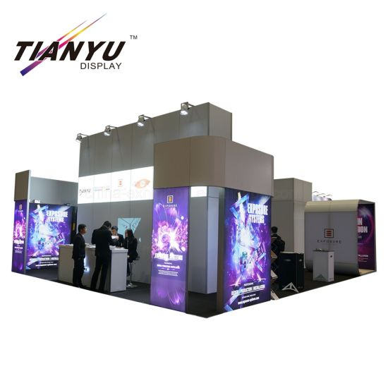 Offer Curved Exhibition Booth Stands Free 3D Design in Two Workdays