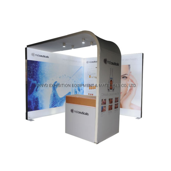 Modern Style 3X6m 10x20ft Size mall booth beauty Exhibition Booth Stand