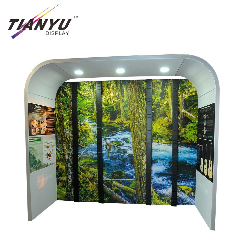 China Direct Sales Advertising Equipment Portable and Collapsible Stand Booth