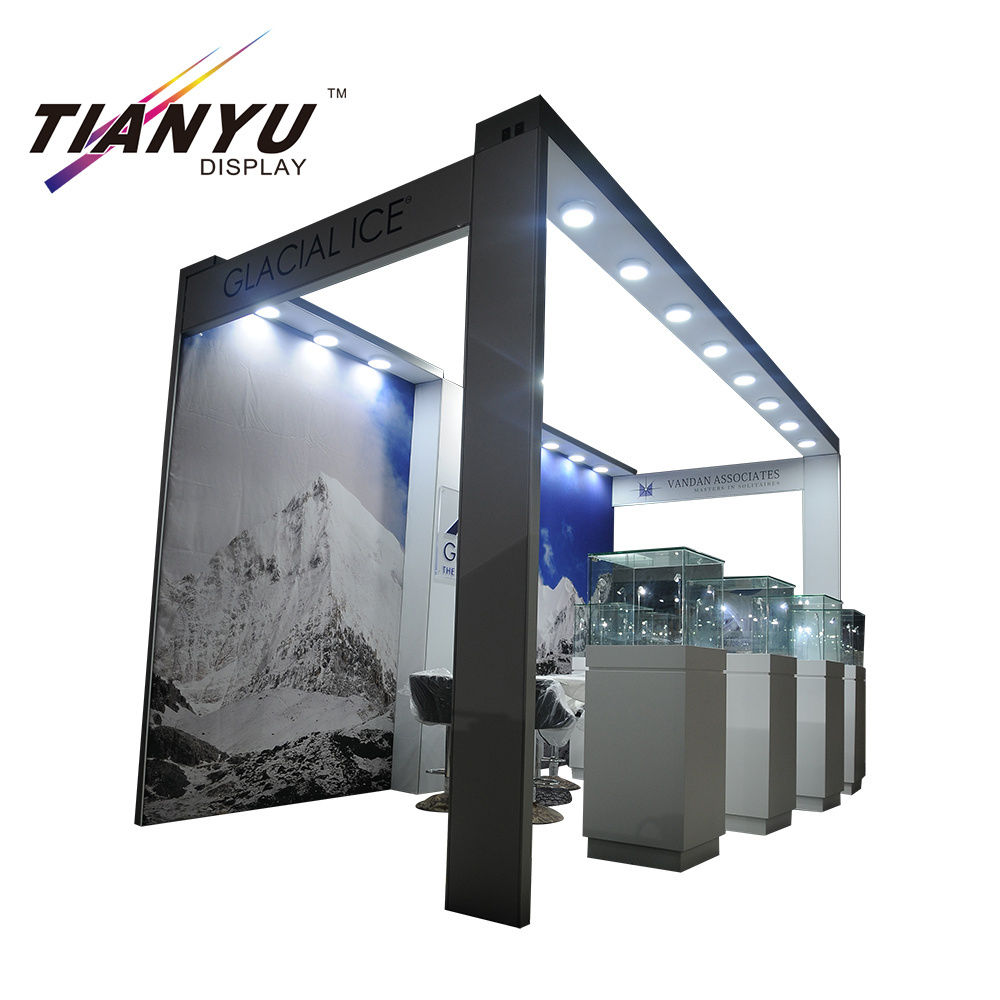 Printed Tension Fabric Backdrop Stand Custom Trade Show Booth Display Design 10X10 for Exhibition Booth