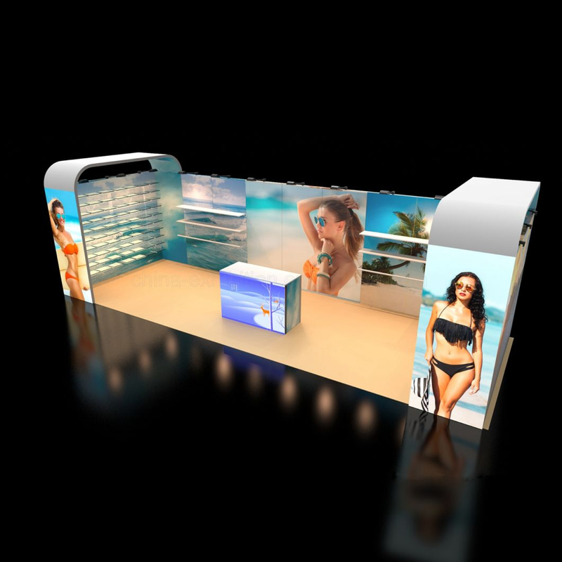 3X6 custom exhibition booth ideas Advertising Stand for Trade Show Booth