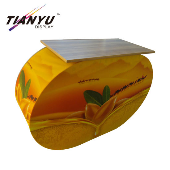 Portable Curve Promotional Counter for Trade Show Booth