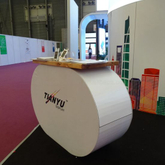 Portable Curve Promotional Counter for Trade Show Booth