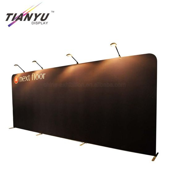 Wedding Events Tension Fabric Backdrop Panels / Aluminum Frame Trade Show