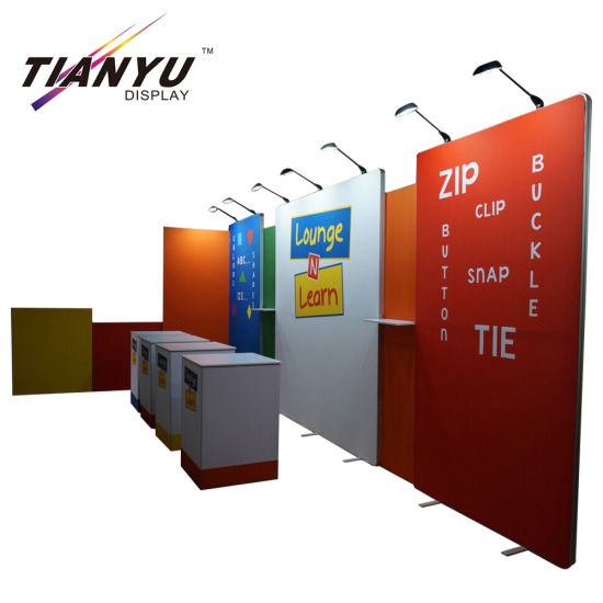 20FT Tension Fabric Display Aluminum Wall Exhibition Booth