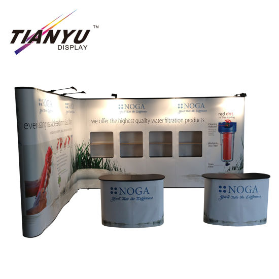 4X3 Pop up Displays Adjustable Custom Printed Fabric Support Stand