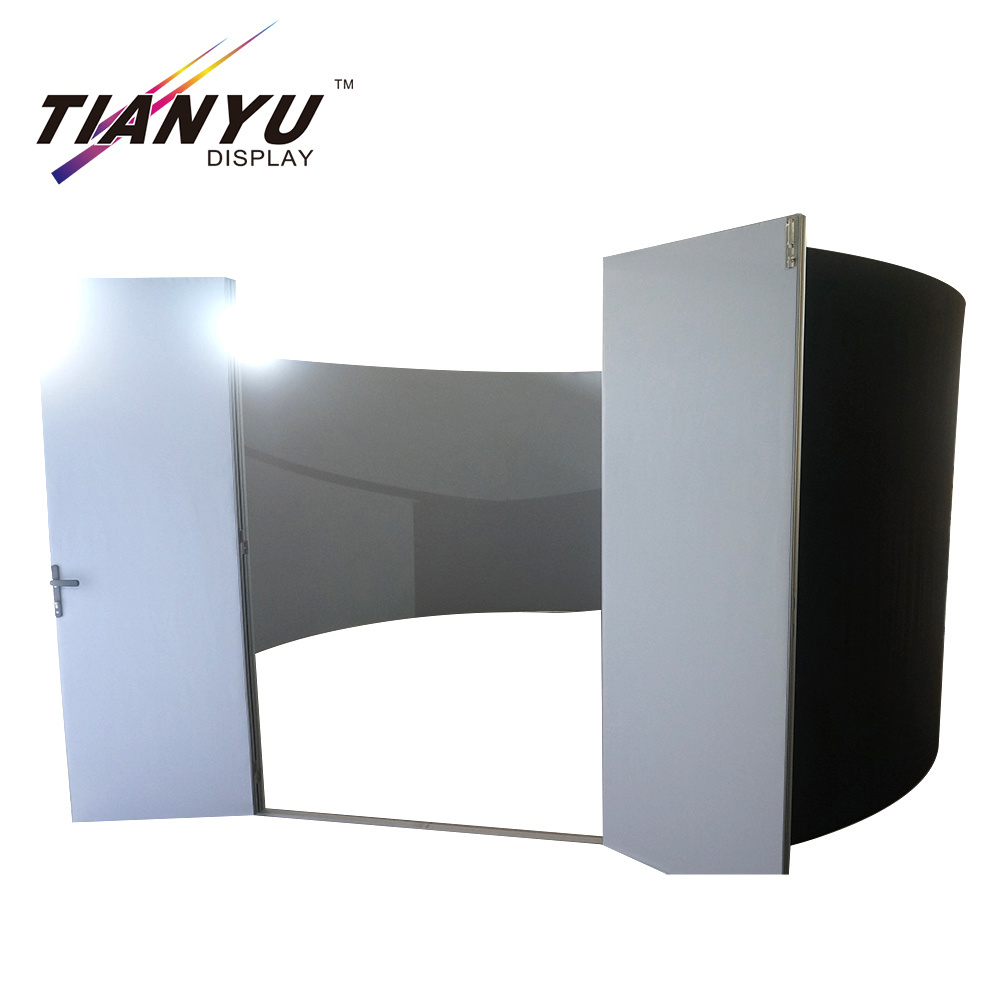 Tension Fabric Wall Trade Show Booth Easy Carry Tension Fabric Booth