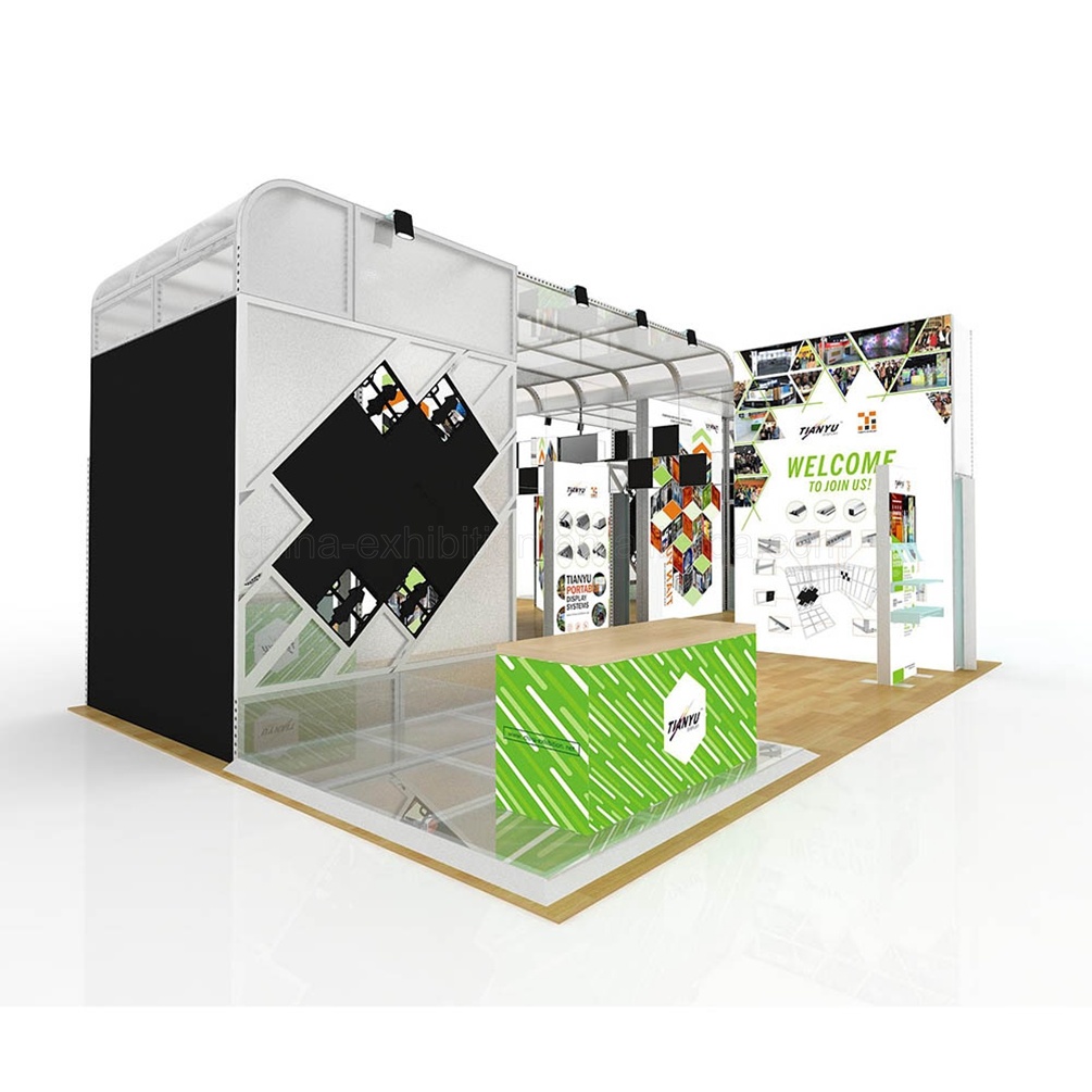 Customized 3X3, 3X6, 6X6m Trade Show Booth Screen Video Wall with M Series Frame