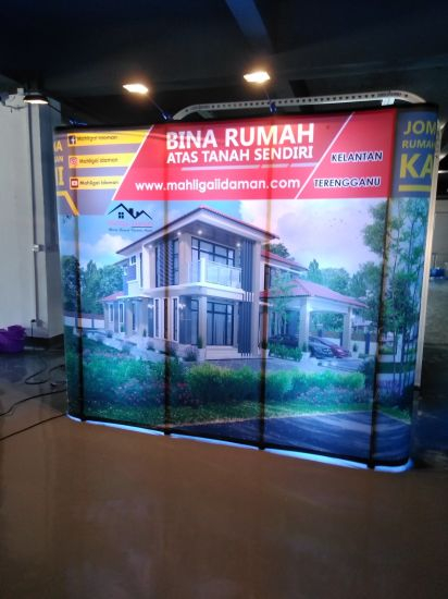 Aluminum 3*3 Display Stand Exhibition Booth Pop up Banner