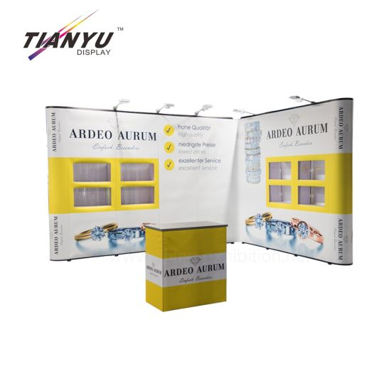 L Shape /U Shape Fabric/ PVC Expo Pop up Trade Show Display Exhibit