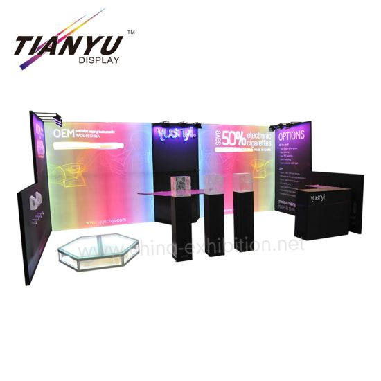 Portable Exhibition Tension Fabric Aluminum Promotion Table Trade Show Display Counter