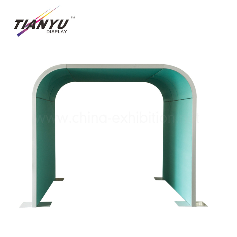 High Quality Portable Lightweight Fabric Curve Shape trade fair booth