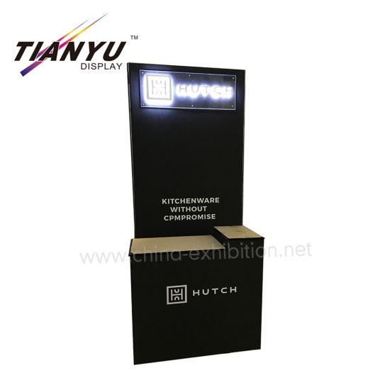 Tian Yu Offer Exhibition Booth Backdrop Stand with Display Shelf for Las Vegas Kitchen Show