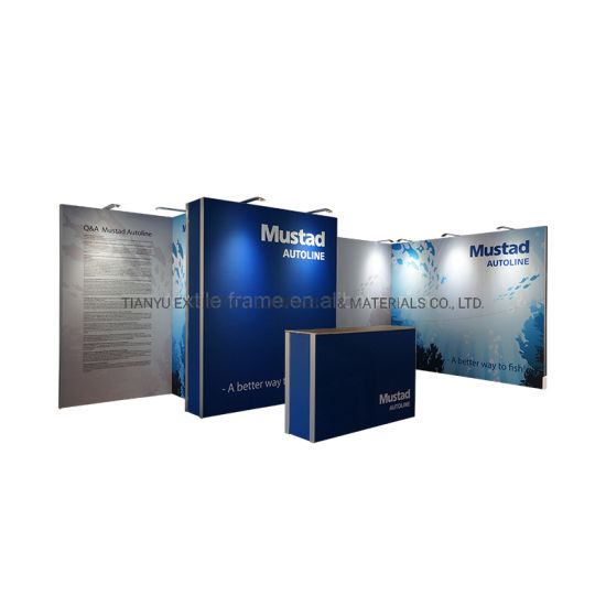 Customized Portable trade show booth displays Backdrop Wall Display Stand for Trade Fair