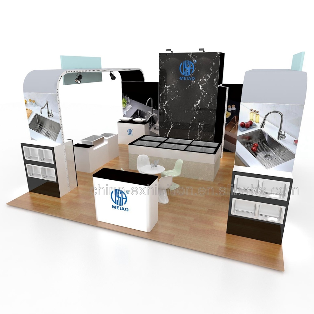 Factory Price Customized 20X30 FT Custom Exhibition Booth Design Use for Any Trade Show