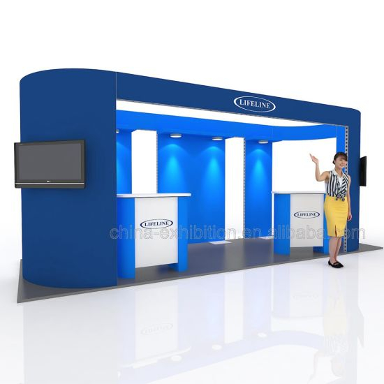 3X6m Custom Portable Advertising Display Stand for Standard Exhibition Booth