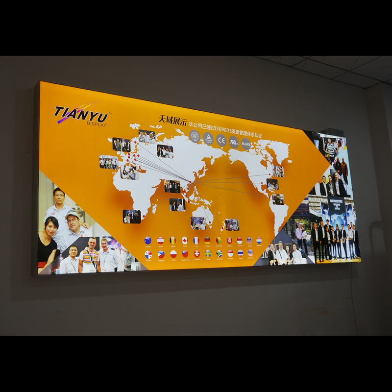 tianyu offer singled sided or doubled sided Different size light box