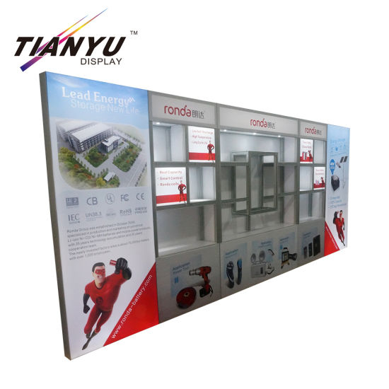 Easy assemble modern lightweight advertising exhibition display booth