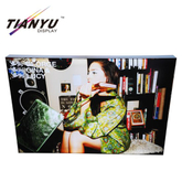 Shopping Mal Indoor Frameless Double Sided Textile LED Light Box Aluminum Frame Graphics Printing