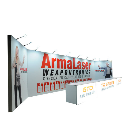 2020 New Products Fast Delivery Easy Install Advertising Tension Fabric Display Trade Show Booth