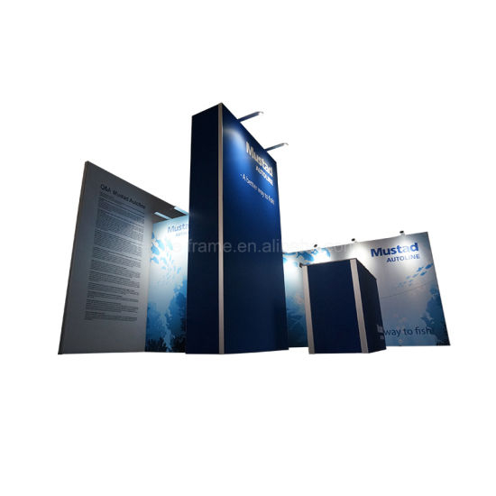 Foldable Aluminum Fabric Exhibition Display System TV Stand 10X20 Trade Show Booth china