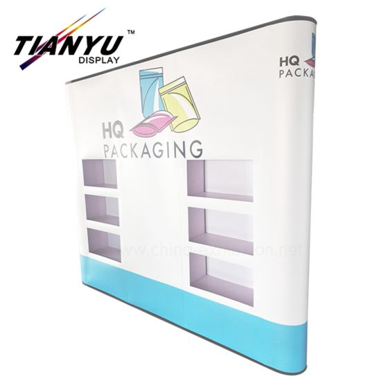 Folding Exhibition Booth PVC Backdrop Wall Magnetic Pop up Display Banner