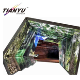 Tian Yu Do Custom Exhibition Booth Design Used in Different Shape Aluminum Fabric LED Light Box