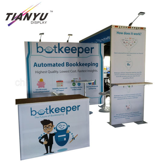 Big Discount Advertisement Economical Portable Aluminum Fabric Tradeshow Counter