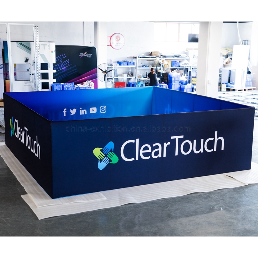 Tension Fabric Tube Square Expo Hanging Banner Display Display with Custom Logo