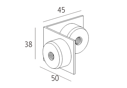 90 degrees connector (for door only)