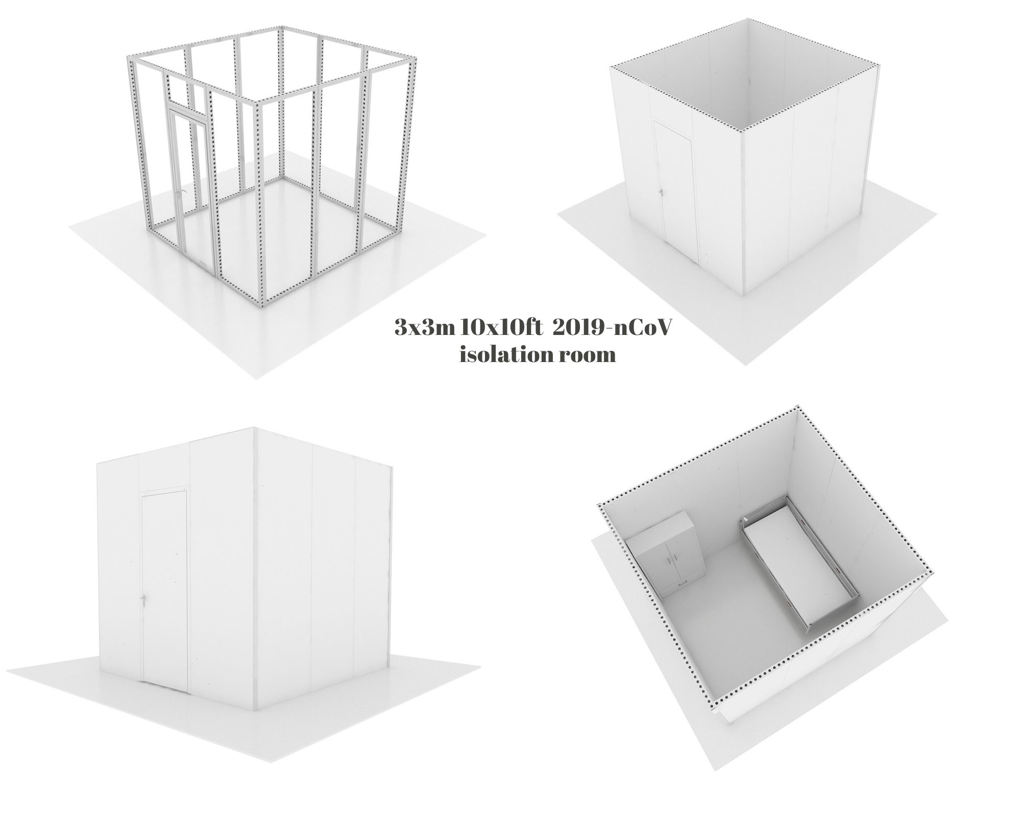 3x3x3 isolation room