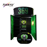 Tianyu New Custom 3X3 Light Box Advertising Exhibition Booth With Aluminum Counter Table