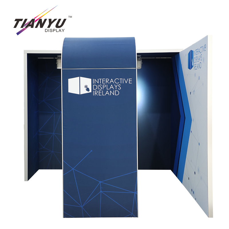 Tianyu Exhibition Stand 3d Models Expo Booth Design Recycle Tension Fabric Portable Trade Show Booth 