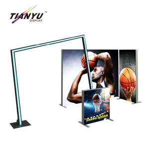 TIANYU Modular Trade Show Product Display Modern Aluminium Frame Soft Box Profile Led Light