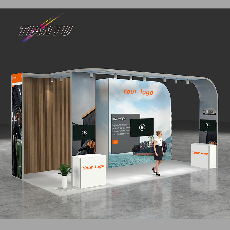 TIANYU Easy Set Up Aluminum Exhibition Booth Activity Ideas Trade Show Booth Modular Accessories Builder for Fair