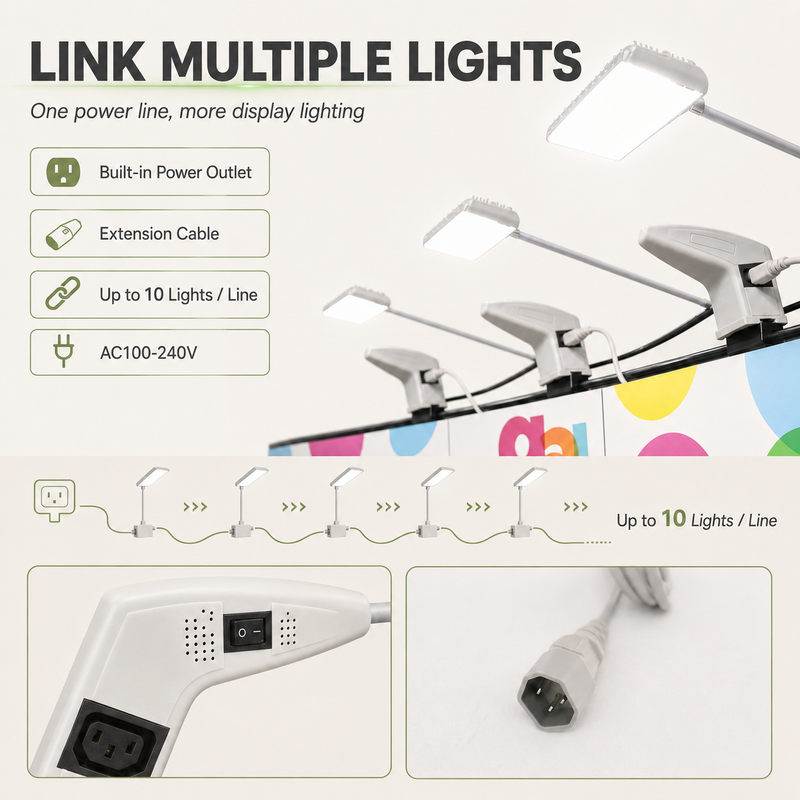 SL-2062-N50L 25W AC100-240V LED Exhibition Light 5630 SMD 1700LM Pop Up Frame Spotlight for Booth