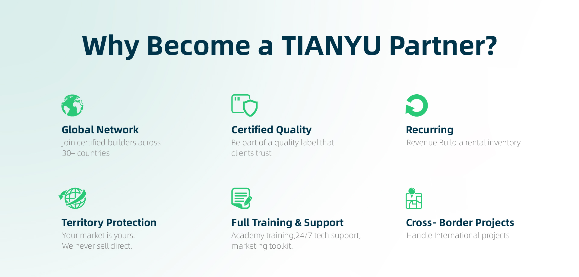 Become A TIANYU Partner