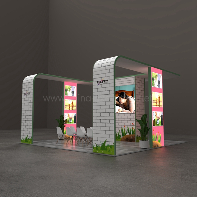 New product exhibit frame system with LED screen display