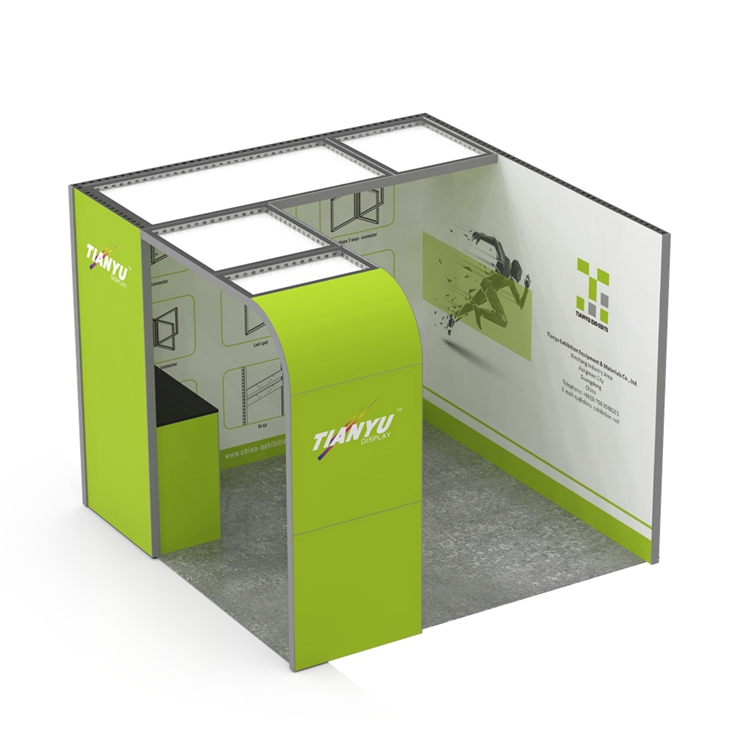 3x6m 10x20ft Custom easy install modular trade show booth contractor
